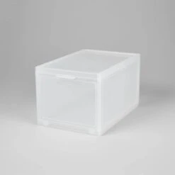 Small Stackable Bins Front Opening Clear Plastic - Brightroom™ -Daily Comfort Store GUEST d14984ec d883 4043 91a2 cad190d9ba3c