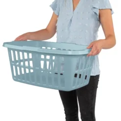 1.5 Bu Laundry Basket Pewter Aqua - Brightroom™ -Daily Comfort Store GUEST d1e167dc 03c7 4e65 9f5f eeafe3ff4abd