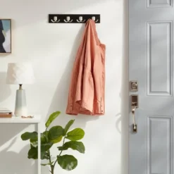 Modern Octopus 4 Rail Nickel Hooks Black - Brightroom™