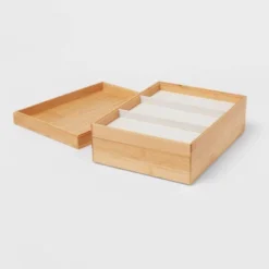 9" X 12" Stackable Bamboo Accessory Tray - Brightroom™ -Daily Comfort Store GUEST dbfe0d6f 1c5b 4ccd a8a9 a879eda1c6a5
