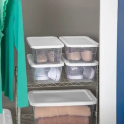 16qt Clear Storage Box With Lid White - Brightroom™ -Daily Comfort Store GUEST dd4a902d 1a81 4b1e 86b2 8104be4803d1