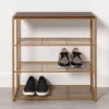 4 Tier Shoe Rack Brass With Walnut Wood - Brightroom™ -Daily Comfort Store GUEST e31dce3a bdeb 4fd6 b72c 1d264900f33c