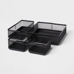 Mesh Desk Organizer Black - Brightroom™ -Daily Comfort Store GUEST e45501c9 1ce9 4547 98dd 0a9b436ee73c