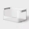 Click In Place 20.7qt Clear Open Front Plastic Storage Bin For Home And Office Organization White Latch - Brightroom™ -Daily Comfort Store GUEST ea637f8d 323f 4cd0 a0b7 6a6c3a2868e9