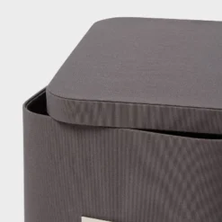 Medium Decorative Fabric Box Charcoal - Brightroom™: Rectangle Storage, 7" H X 13" D X 10" W, Polypropylene & Polyester -Daily Comfort Store GUEST ea8c0934 9cd6 4206 97b9 0ffbc3020f4c