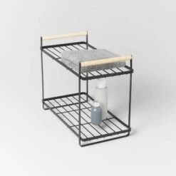 Wood Handle Tiered Vanity Organizer Black - Brightroom™ -Daily Comfort Store GUEST ef9f504c 19ce 47b2 a3eb d9c7c36c8651