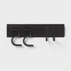Heavy Duty Garage Tool Hook And Rail Kit - Brightroom™: Wall Mounted Storage, Steel, Black, 36" Width, 90 Lb Capacity -Daily Comfort Store GUEST f64e8945 0a76 45a2 aaef e952b0556146