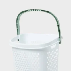 BR Rolling Hamper White With Daydream Green Handles - Brightroom™ 5 BR Rolling Hamper White With Daydream Green Handles - Brightroom™ -Daily Comfort Store GUEST f8b97ce6 be36 49cd 97be 187c78151e6e